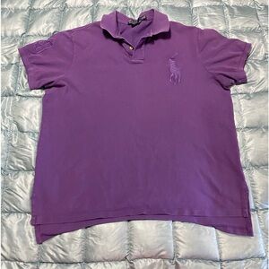 EUC Men’s Ralph Lauren Polo Purple Short Sleeve Polo Sz XL. Retail $120.